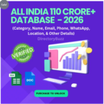 All India Latest Business Directory (PAN INDIA DATABASE) 2026